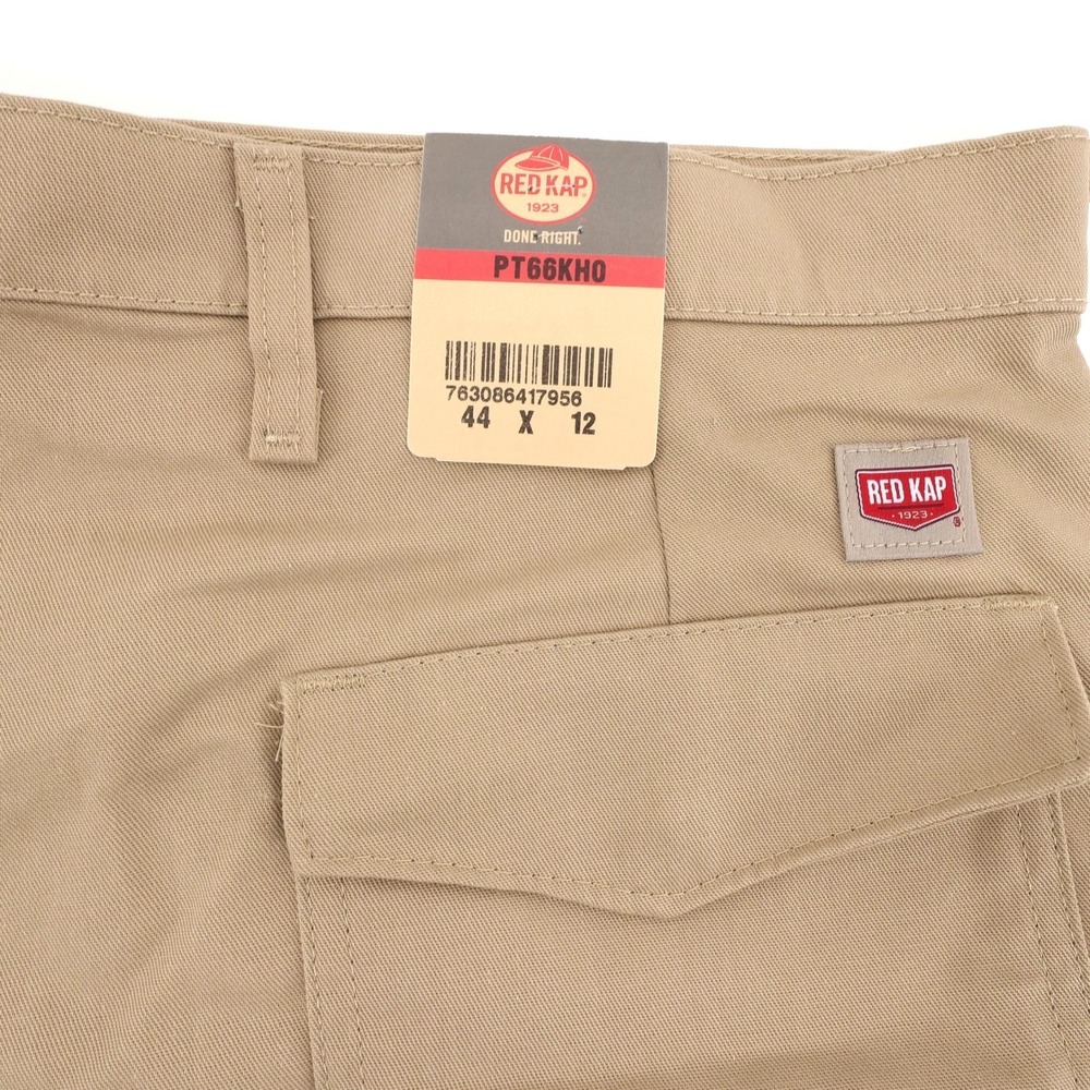 NEW Red Kap PT66KH0 Cargo Shorts Khaki Beige Mens 44X12